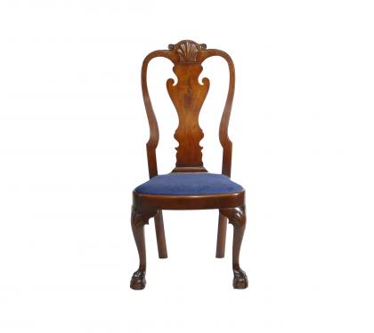 Walnut Queen Anne Balloon Seat Side Chair (SOLD)