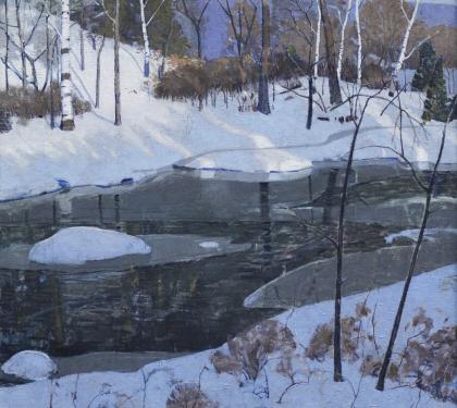 &quot;Winter Evening&quot; by Carl Lawless (SOLD)
