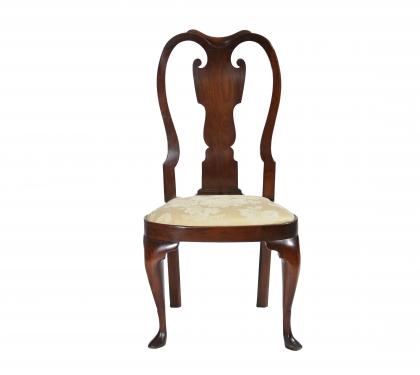 Walnut Queen Anne Balloon Seat Side Chair (SOLD)