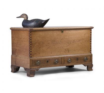 Diminutive Walnut Blanket Chest
