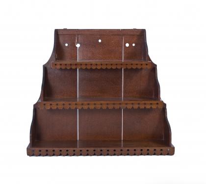  Walnut Grain Painted Set of Shelves