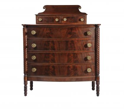 Mahogany Neoclassical Chest of Drawers