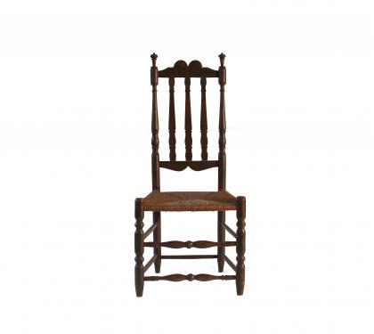 Maple William &amp; Mary Bannister Back Side Chair