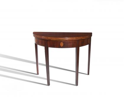 Walnut Hepplewhite Card Table