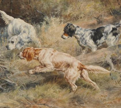 Watercolor on Paper by Edmund Osthaus (SOLD) 