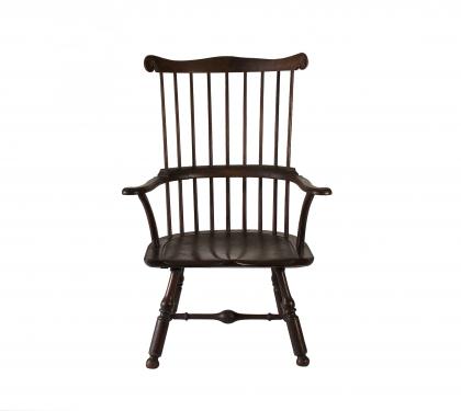 Rare and Impressive Walnut Windsor Arm Chair (SOLD)