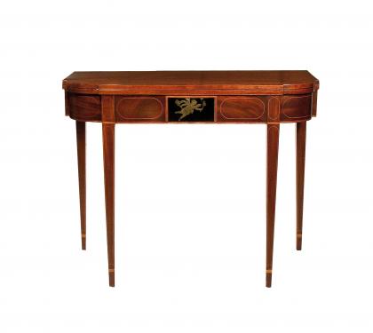 A Rare Mahogany Hepplewhite Card Table