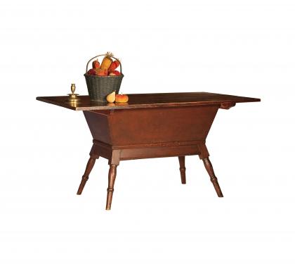 Impressive Pine Painted Dough Tray Table