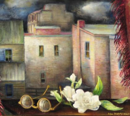 Oil on Canvas Entitled "Spectacle" by Grace Gemberling Keast