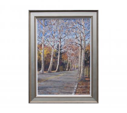 Acrylic on Linen Panel Entitled &quot;North High Canopy&quot; by John Suplee