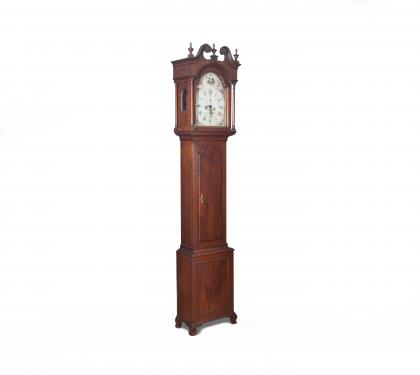 Walnut Tall Case Clock by Jonas Alrichs