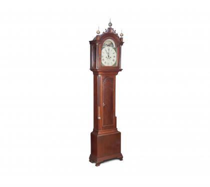 Mahogany Tall Case Clock by Aaron Willard