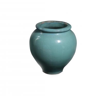 Blue-Green Glazed Urn by Galloway Terracotta Company