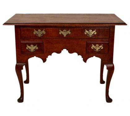 Tiger maple Queen Anne Dressing Table