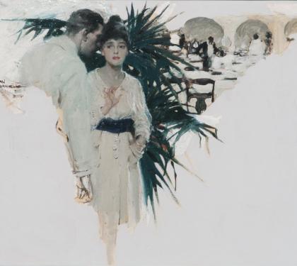 Mixed Media on Paper Illustration by Dean Cornwell (SOLD)
