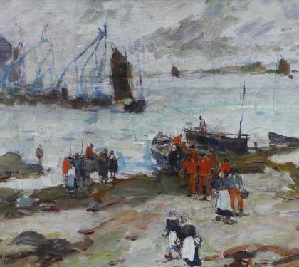 Oil on Canvas of Brittany Coast