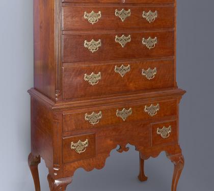 Savery Walnut Queen Anne Highboy