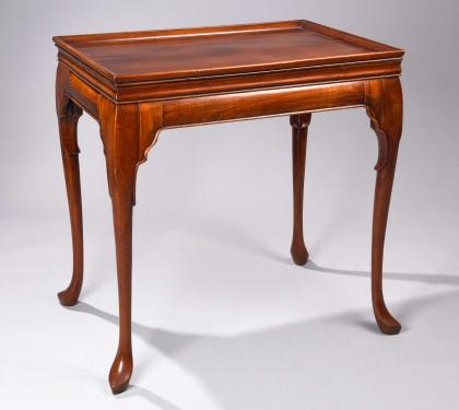 English or Irish Mahogany Tray Top Tea Table 