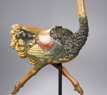 Dentzel Carved Ostrich Carousel Animal 