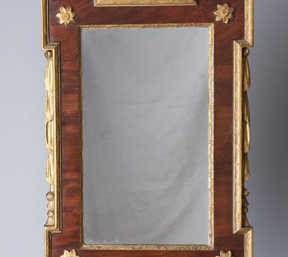 Gilded Mahogany Constitutional Mirror