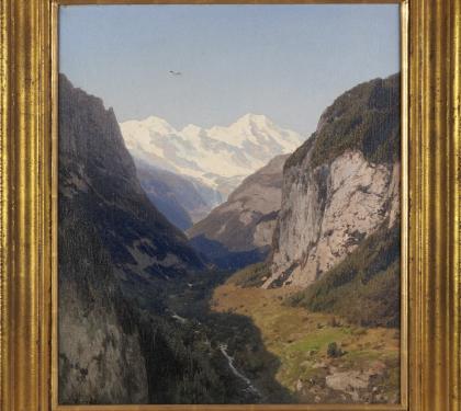 Lauterbrunnen Valley by Herman Ottomar Herzog (SOLD)