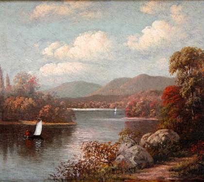 Autumn View along Susquehanna River by George Cope (SOLD)