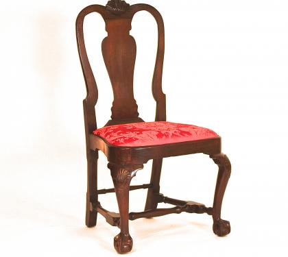 Mahogany Queen Anne Balloon Seat Side Chair