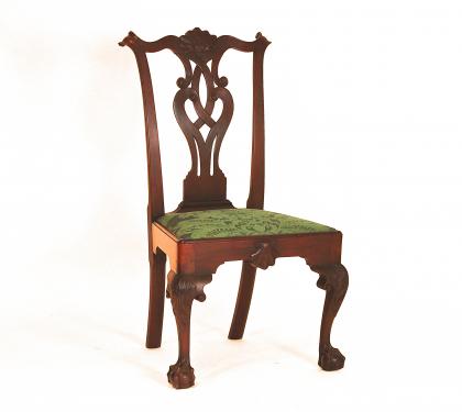 Mahogany Chippendale Carved Side Chair