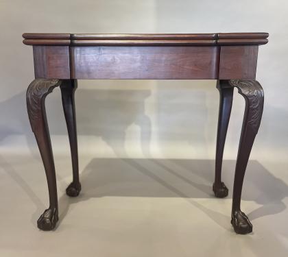 Rare Mahogany Chippendale Card Table