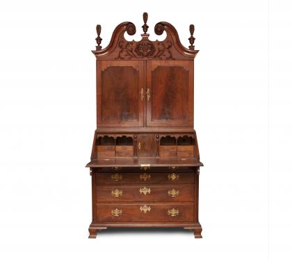 Walnut Chippendale Secretary Desk (SOLD)