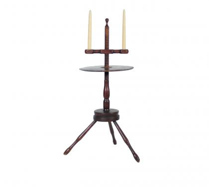 Rare Painted Adjustable Candlestand 