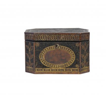 Beautiful Rolled Paper Tea Caddy 