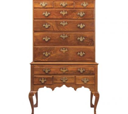 Walnut Queen Anne Highboy