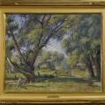 Oil on Canvas Landscape by A.V. Greene Oil on Canvas Landscape by A.V. Greene