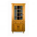 Grain-Painted Sheraton Corner Cupboard
