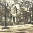 Starbuck houses, the Three Bricks, 97 Main Street, 95 Main Street and 93 Main Street. From MS35, Henry Barnard Worth Collection.