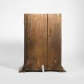 Painted Poplar Hanging Cupboard: Back