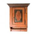 Painted Poplar Hanging Cupboard: Front