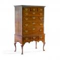 Walnut Queen Anne High Chest