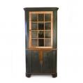 Pine Painted Chippendale One-Piece Corner Cupboard Pine Painted Chippendale One-Piece Corner Cupboard