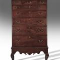 Walnut Chippendale Chest on Frame