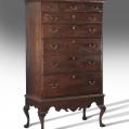 Walnut Chippendale Chest on Frame