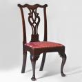 Set of Three Walnut Chippendale Side Chairs Set of Three Walnut Chippendale Side Chairs