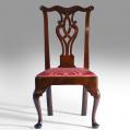 Set of Three Walnut Chippendale Side Chairs Set of Three Walnut Chippendale Side Chairs