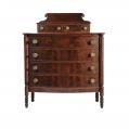 Mahogany Neoclassical Chest of Drawers