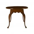 Very Rare Walnut Chippendale Circular Tavern Table