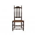 Maple William &amp; Mary Bannister Back Side Chair