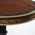 Ebonized Victorian Circular Center Table
