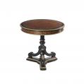 Ebonized Victorian Circular Center Table