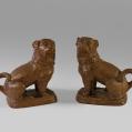 Pair of Redware French Bull Dogs (SOLD)